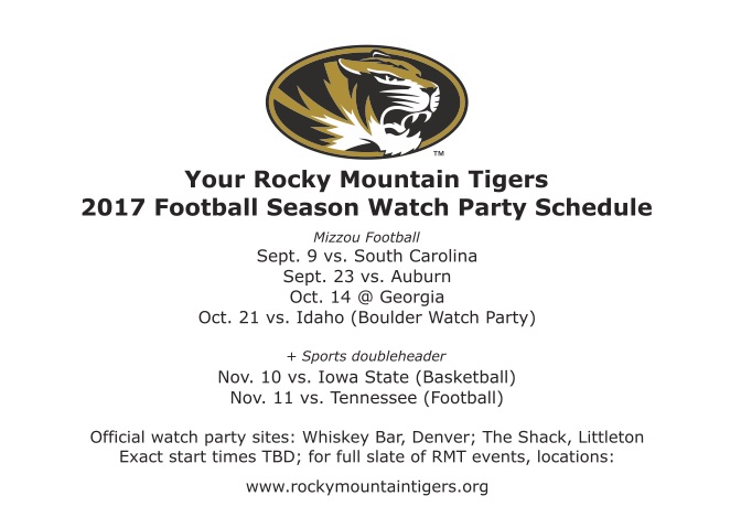 2017 Football Season Watch Party Schedule Announced