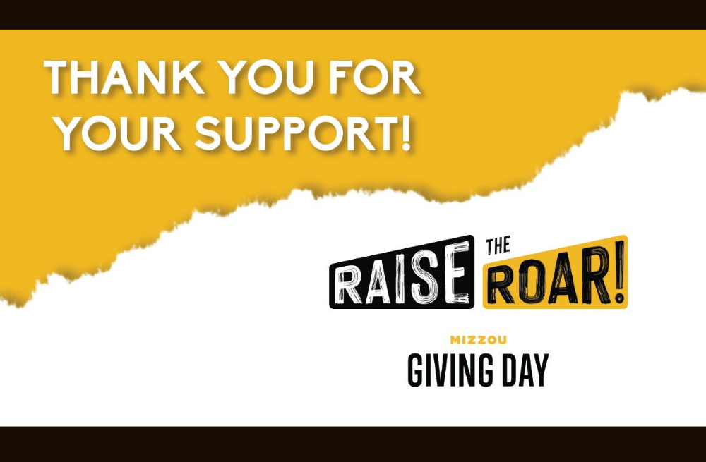 Mizzou Giving Day – Thanks For Your Support